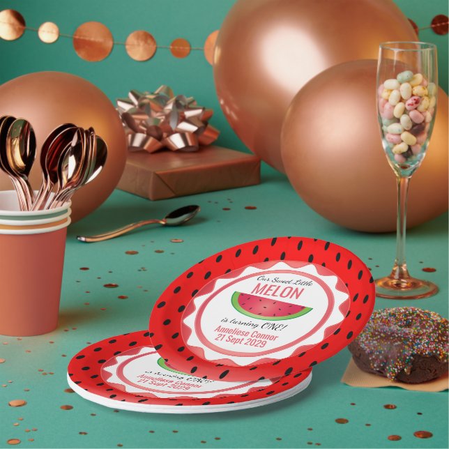 Prato De Papel Sweet Melon Birthday (Múltiplo)