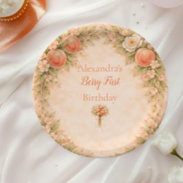 Prato De Papel Sweet Peach 1st Birthday