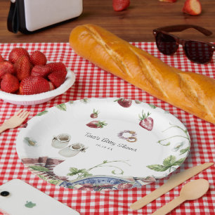 Prato De Papel Sweet Summer Picnic   CHÁ DE FRALDAS