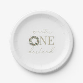 Prato De Papel Tableware de Papel OneDerland da ASPEN Winter