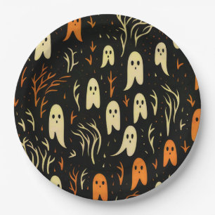 Prato De Papel Tableware Spooky para Partidos e Eventos
