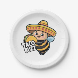 Prato De Papel Taco Buzz Bumble Bee
