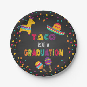 Prato De Papel Taco Sobre uma Graduação