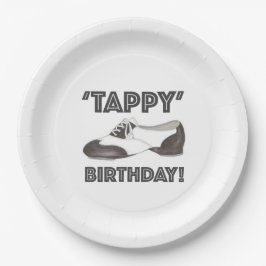 Prato De Papel Tappy Happy Birthday Bday Tap Dance Tapdance Calça