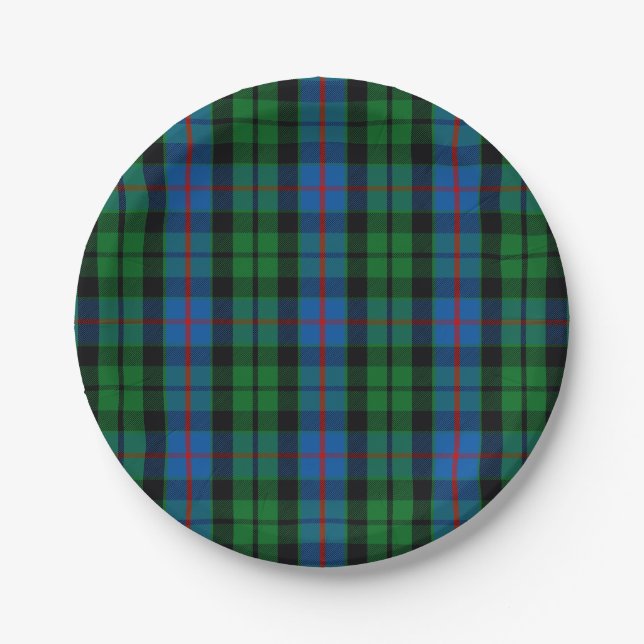 Prato De Papel Tartan de Morrison do clã (Frente)