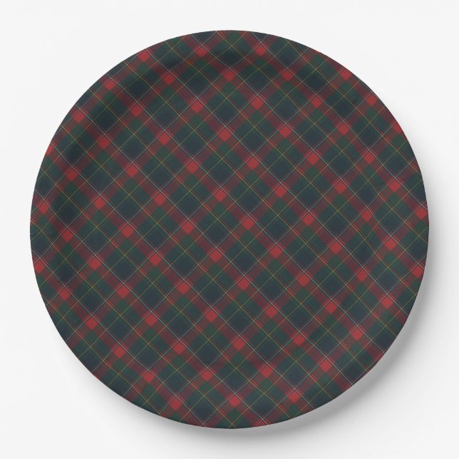 Prato De Papel Tartan Provincial de Quebec (Frente)