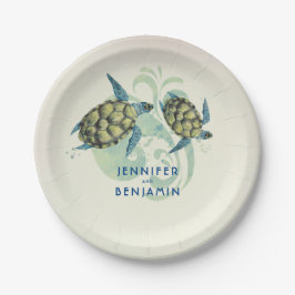 Prato De Papel Tartarugas marinhas Praia Litoral Náutica