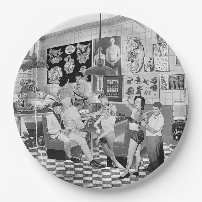 Prato De Papel Tattoo You! (Frente)