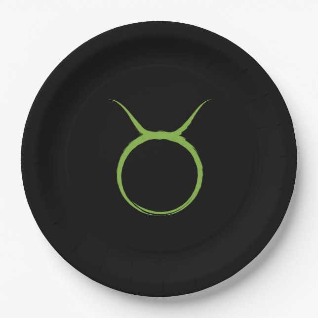 Prato De Papel TAURUS Bull April May Astrology Zodiac Birthday (Frente)