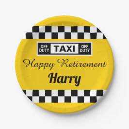 Prato De Papel Taxi Driver Off Duty Retirement Party