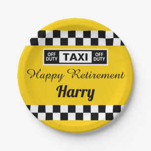 Prato De Papel Taxi Driver Off Duty Retirement Party
