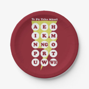 Prato De Papel Te Pu Taka Maori Alphabet