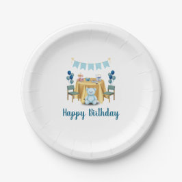Prato De Papel Tea Party Birthday Paper Plates