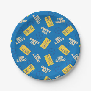 Prato De Papel Ted Lasso Soccer Patterno