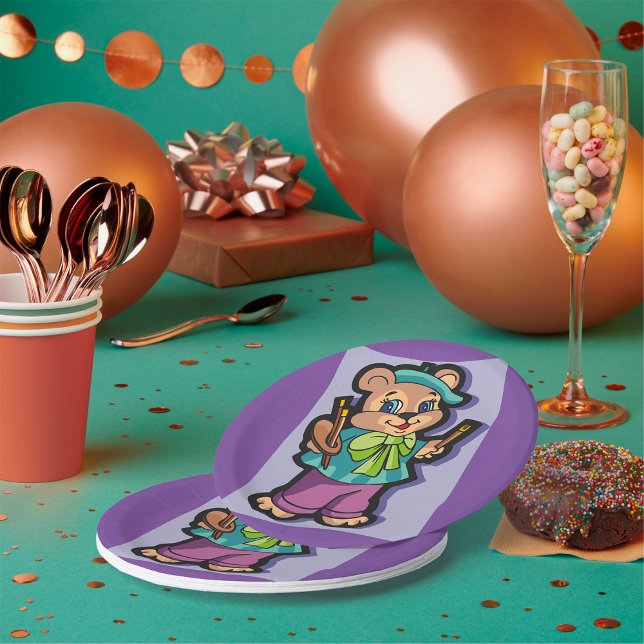 Prato De Papel Teddy Bear Artist (Criador carregado)