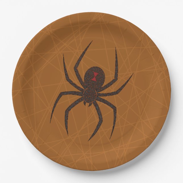 Prato de Papel Teia de Aranha (Frente)