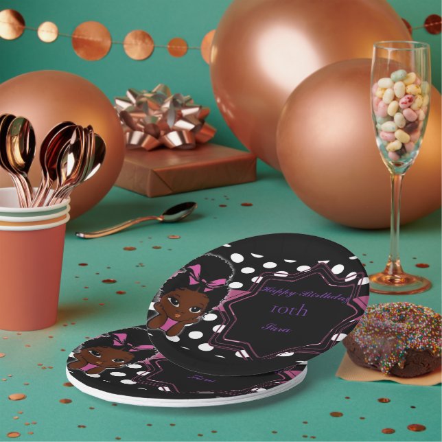 Prato De Papel Tema da Garota de Vidro (Múltiplo)