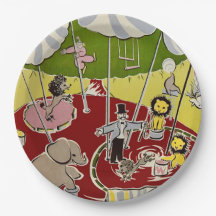 Tema de Animais de Circo Retrô Vintage