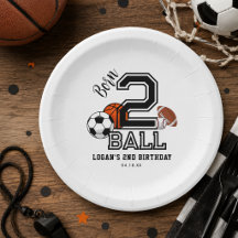 Tema de esportes Born 2 Ball para festa de 2 anos 