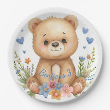 Tema Urso Azul da Floresta para Festa de Aniversár