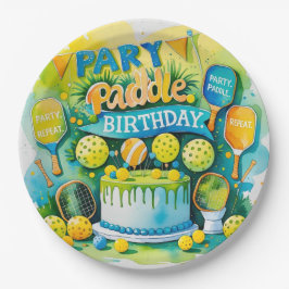 Prato De Papel Temas Pickleball Birthday