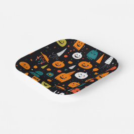 Prato De Papel Temática de Halloween