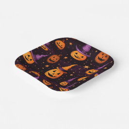 Prato De Papel Temática de Halloween
