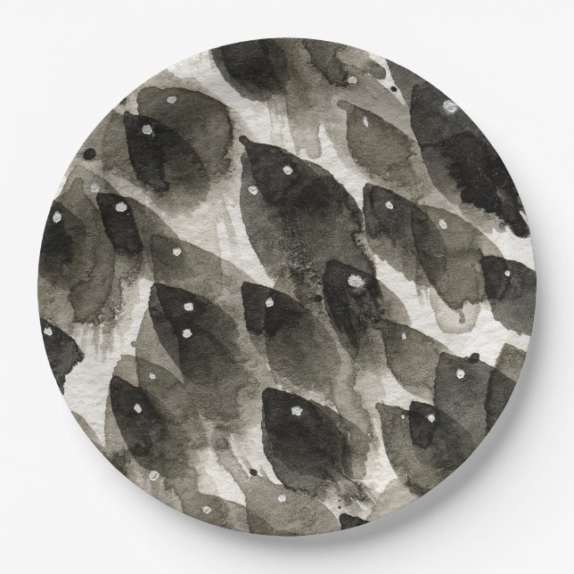 Prato De Papel Tempestade de Peixes (Frente)