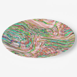 Prato De Papel Tempestade de rastros tortos