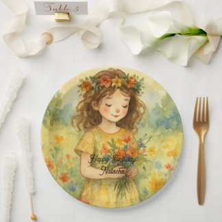 Prato De Papel Tendência personalizada retro a cores rústicas