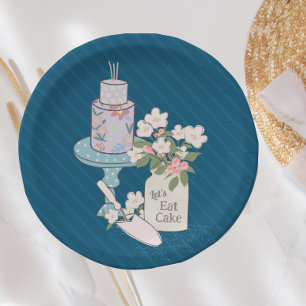 Prato De Papel Tenha Seu Aniversário De Bolo