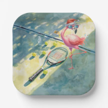 Tennis Christmas with Flamingo themed