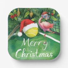 Tennis Christmas with Flamingo themed