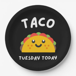 PRATO DE PAPEL TERÇA-FEIRA DE TACO HOJE