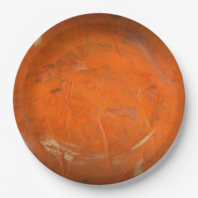 Prato De Papel Termine de Terracotta Faux Glazedada (Frente)