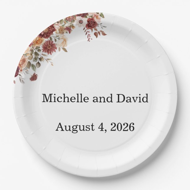 Prato De Papel Terra Cotta Wedding, Reception, Dinner Napkins (Frente)