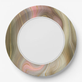 Prato De Papel Terra Strata Beige Rosa