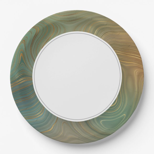 Prato De Papel Terra Strata Laranja (Frente)