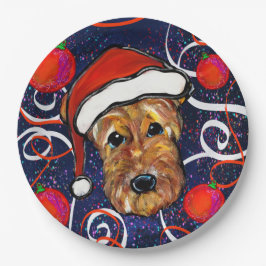 PRATO DE PAPEL TERRIER AIREDALE       