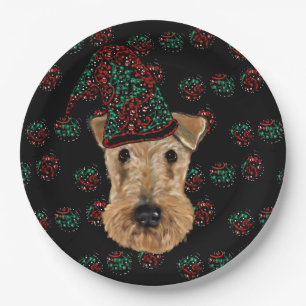 PRATO DE PAPEL TERRIER AIREDALE   