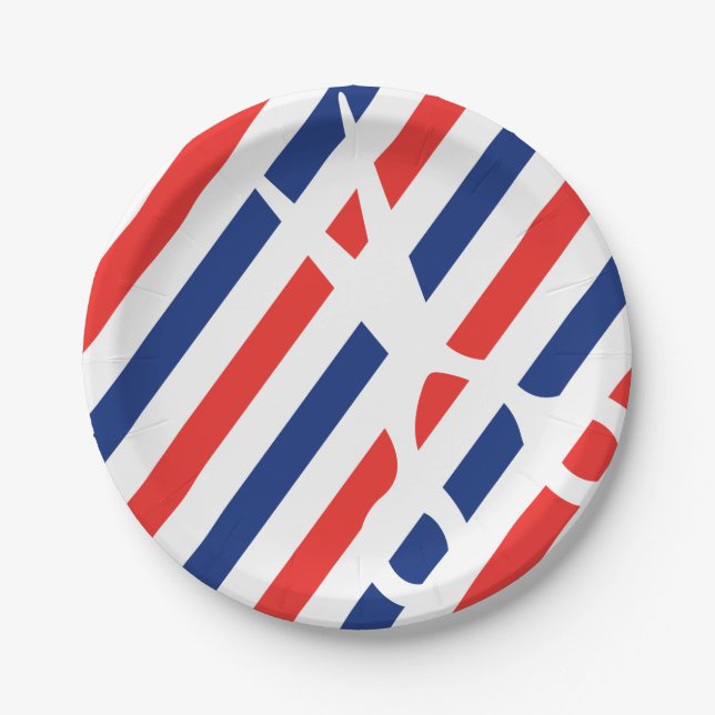 Prato De Papel Tesouras do barbeiro (Frente)