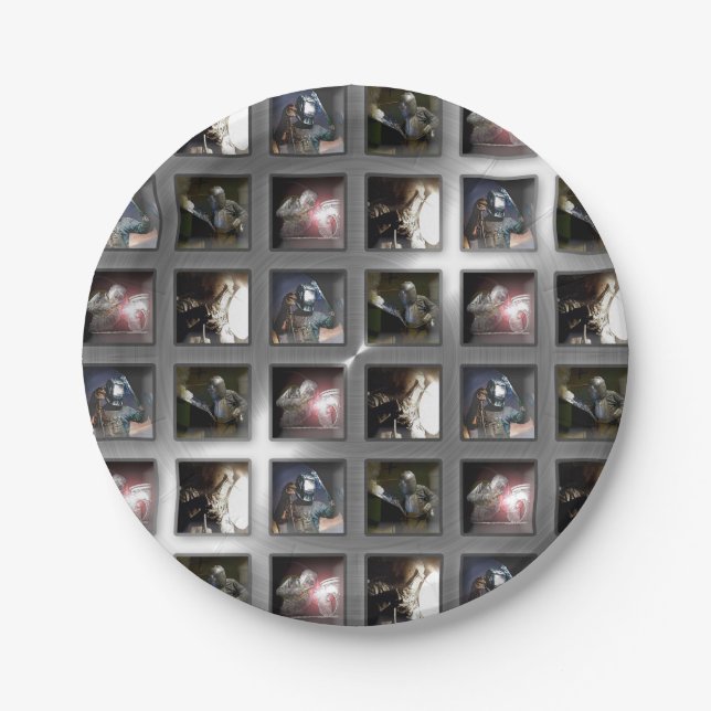 Prato De Papel Teste padrão da soldadura (Frente)