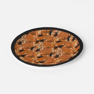 Prato De Papel Teste padrão do macaco de Deco do vintage