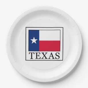Prato De Papel Texas