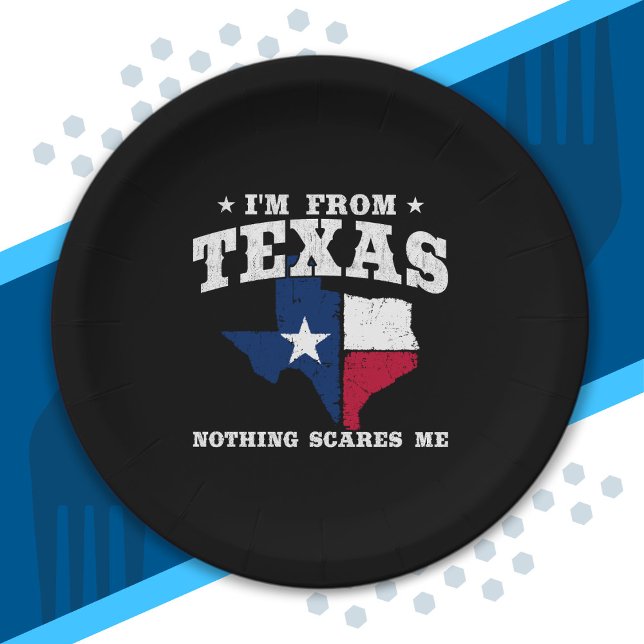Prato De Papel Texas Pride - Meme do Texas - Bandeira do Estado d (Criador carregado)