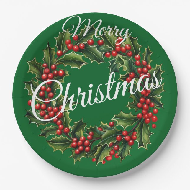 Prato De Papel Texto Personalizado Fretado (Frente)