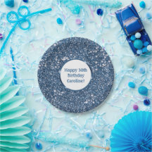 Textura Azul Escura Com Texto Personalizado