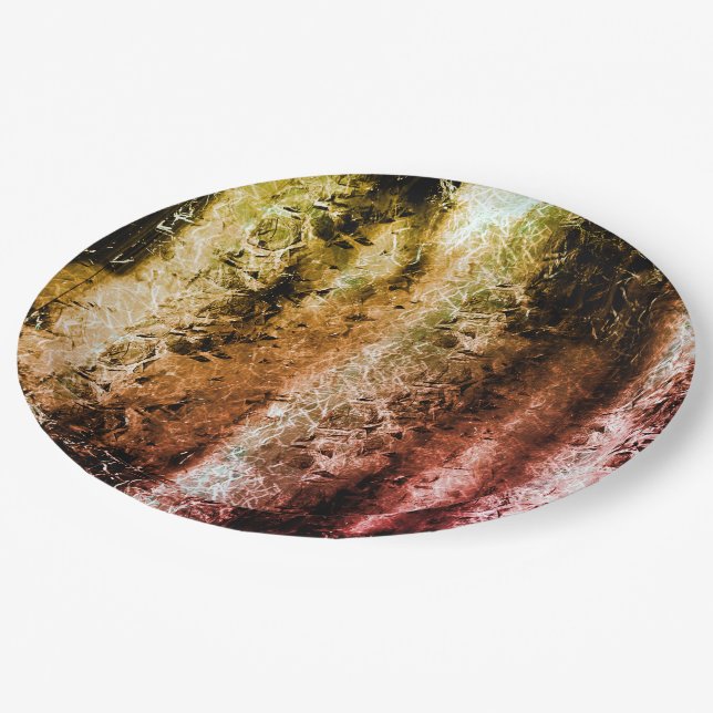 Prato De Papel Textura fibrosa envelhecida e sujeira ou queimada (Inclinado)