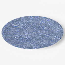 Prato De Papel Textura rústica azul e livro