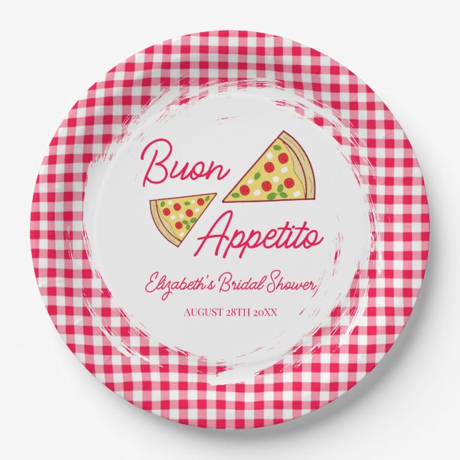 Prato De Papel That's Amore Bridal Shower (Frente)